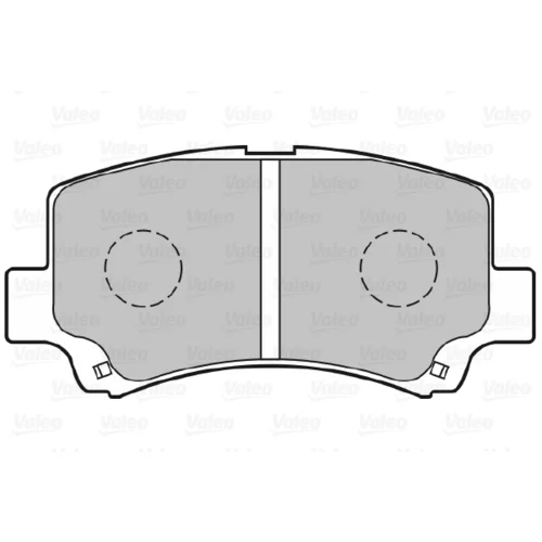 Sada brzdových platničiek kotúčovej brzdy VALEO 301843 - obr. 1