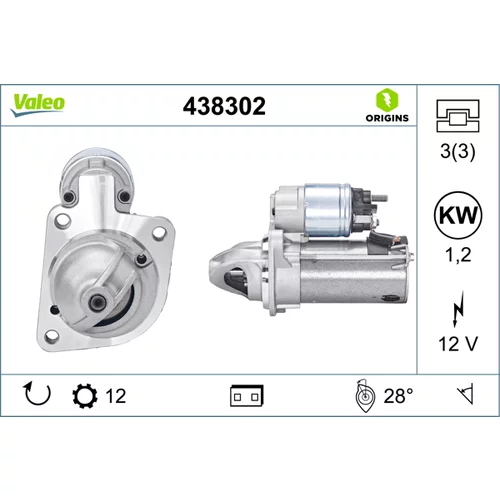 Štartér 438302 /VALEO/