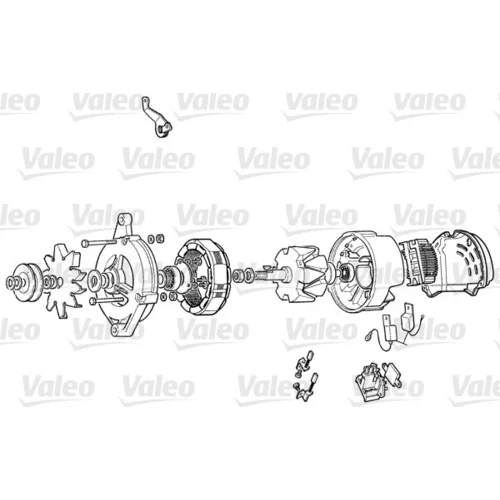 Alternátor VALEO 516038A