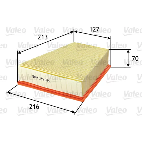 Vzduchový filter VALEO 585024