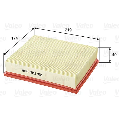 Vzduchový filter VALEO 585188