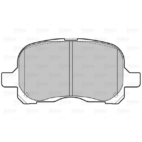 Sada brzdových platničiek kotúčovej brzdy VALEO 598579 - obr. 1