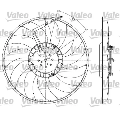 Ventilátor chladenia motora 698610 /VALEO/