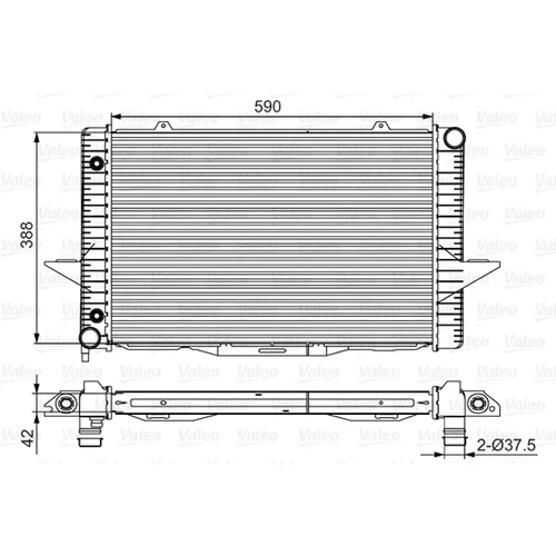 Chladič motora VALEO 701532