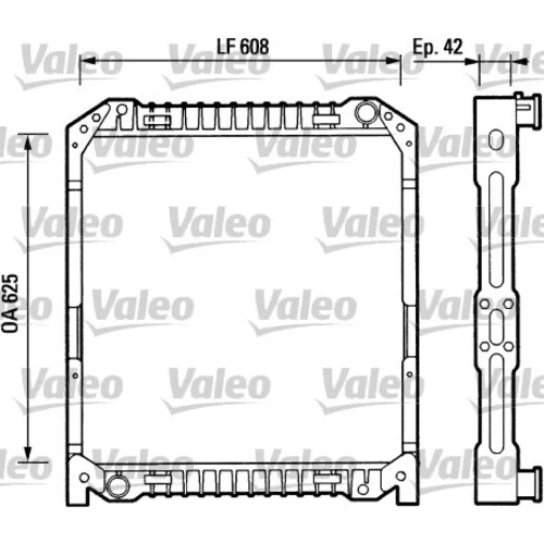 Chladič motora VALEO 730379