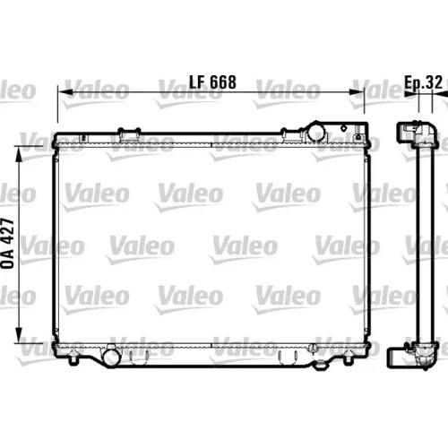 Chladič motora VALEO 732476