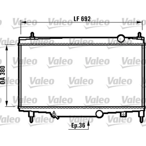 Chladič motora VALEO 732492