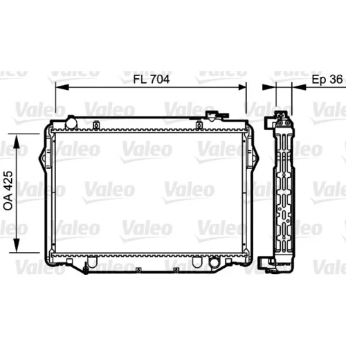 Chladič motora VALEO 734189