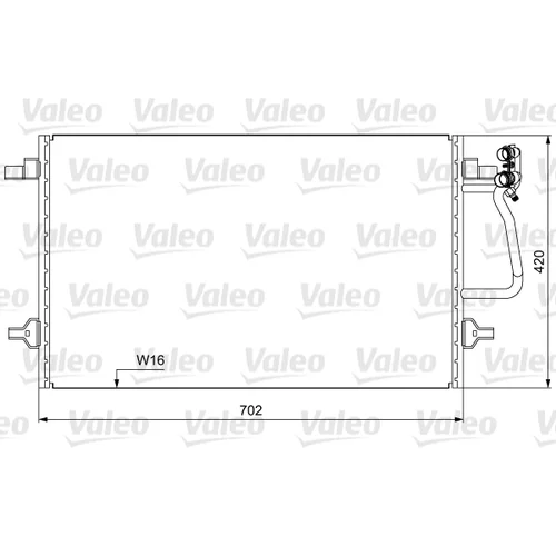 Kondenzátor klimatizácie VALEO 814030