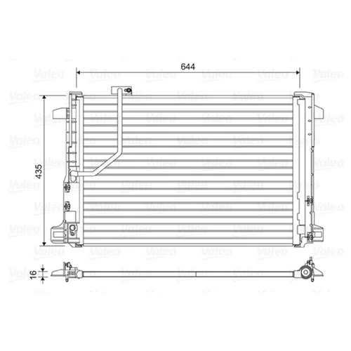 Kondenzátor klimatizácie VALEO 814044