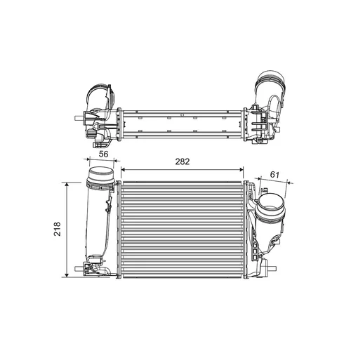 Chladič plniaceho vzduchu VALEO 816759