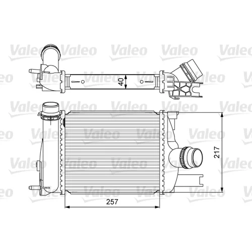 Chladič plniaceho vzduchu VALEO 818622