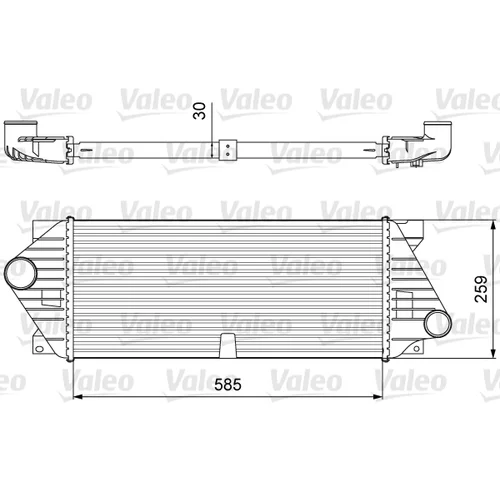 Chladič plniaceho vzduchu VALEO 818635