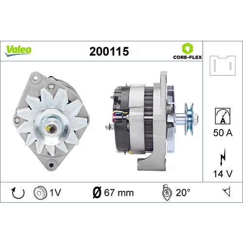 Alternátor VALEO 200115