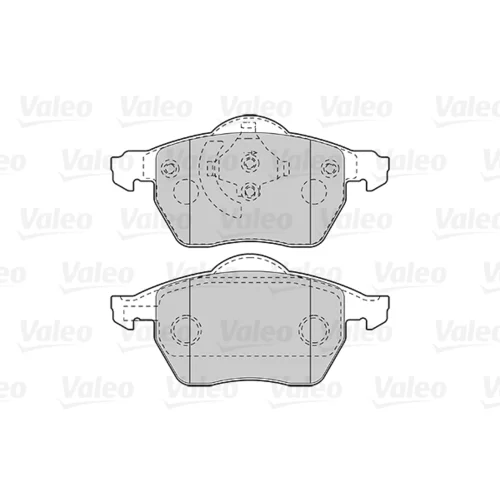 Sada brzdových platničiek kotúčovej brzdy VALEO 301008 - obr. 1