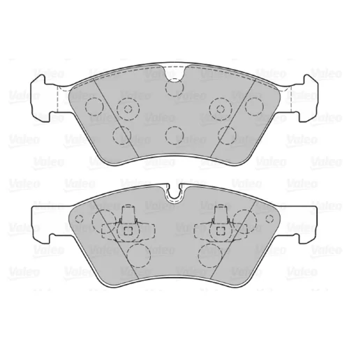 Sada brzdových platničiek kotúčovej brzdy 301107 /VALEO/ - obr. 1