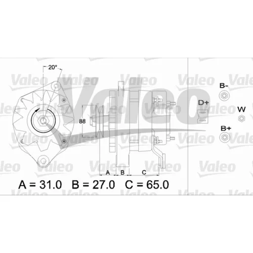 Alternátor VALEO 436360 - obr. 1