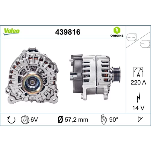 Alternátor VALEO 439816