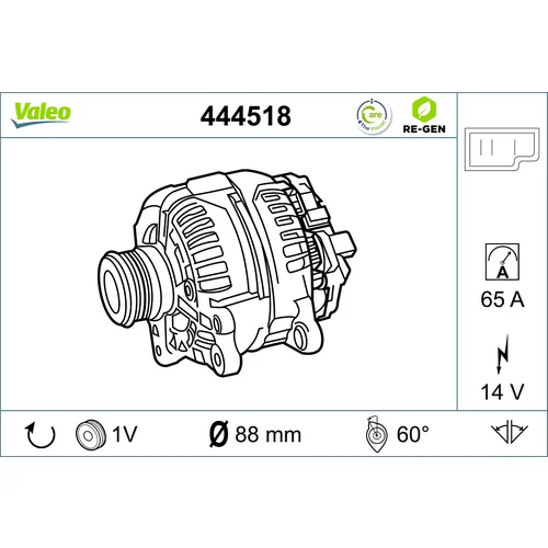 Alternátor VALEO 444518