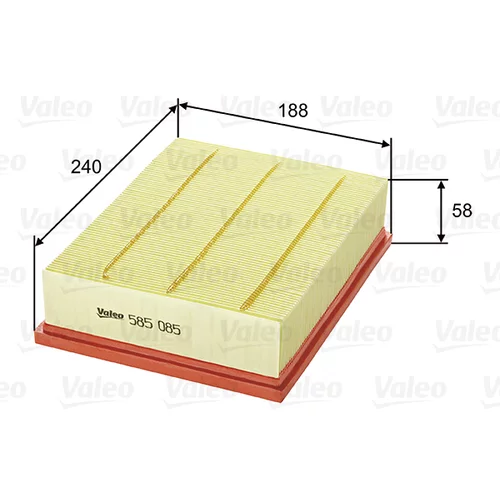 Vzduchový filter VALEO 585085