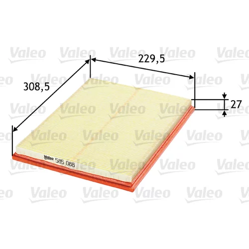 Vzduchový filter VALEO 585088