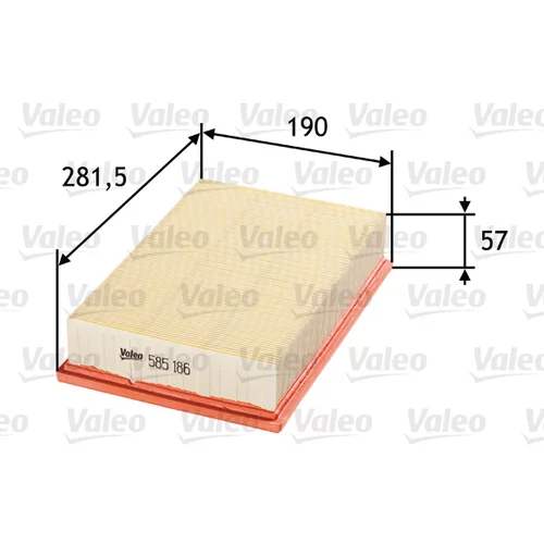 Vzduchový filter VALEO 585186