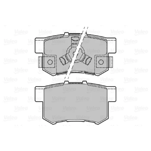 Sada brzdových platničiek kotúčovej brzdy VALEO 601043 - obr. 1