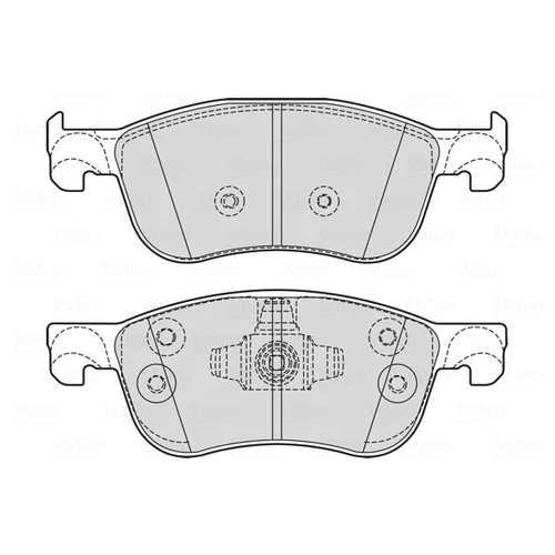 Sada brzdových platničiek kotúčovej brzdy VALEO 601756