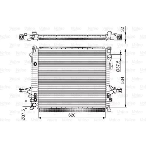 Chladič motora VALEO 701539