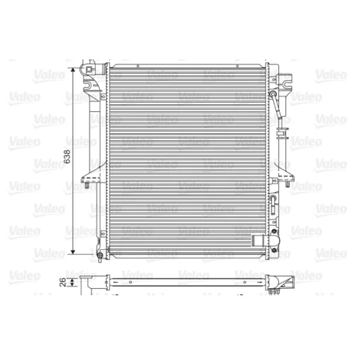 Chladič motora VALEO 701585