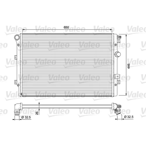 Chladič motora VALEO 701728