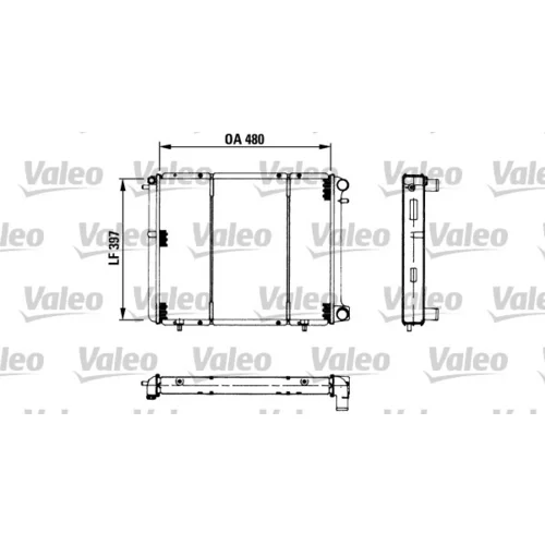 Chladič motora VALEO 730180