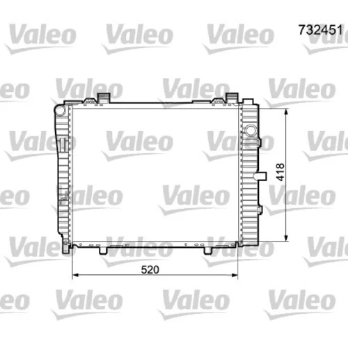 Chladič motora VALEO 732451