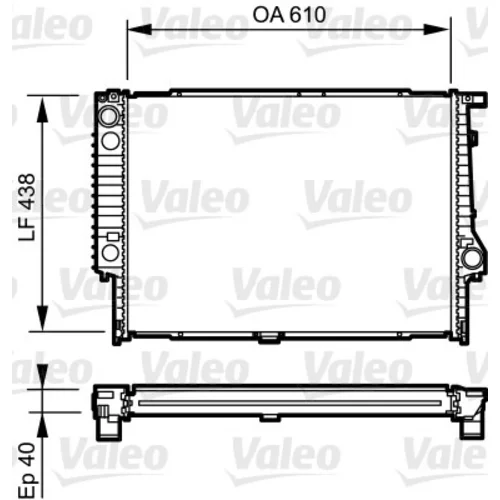 Chladič motora VALEO 734615