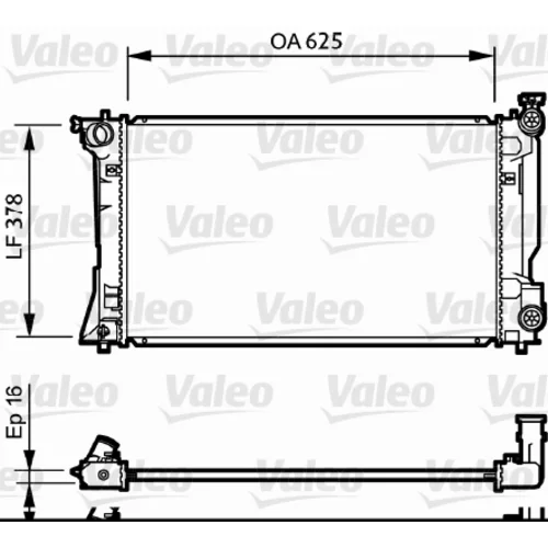 Chladič motora VALEO 734712