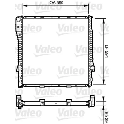 Chladič motora VALEO 734895