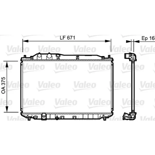 Chladič motora VALEO 735238