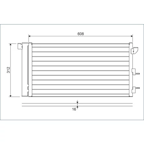 Kondenzátor klimatizácie VALEO 818005