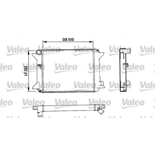 Chladič motora VALEO 883715