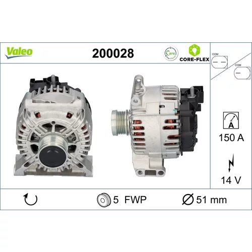 Alternátor 200028 /VALEO/