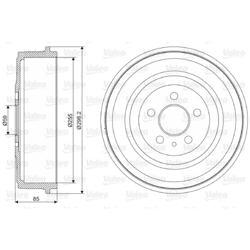 Brzdový bubon VALEO 237005