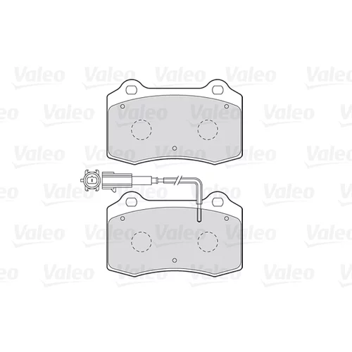 Sada brzdových platničiek kotúčovej brzdy VALEO 301466 - obr. 1