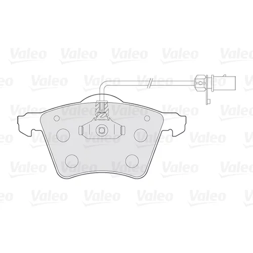 Sada brzdových platničiek kotúčovej brzdy VALEO 301801 - obr. 1