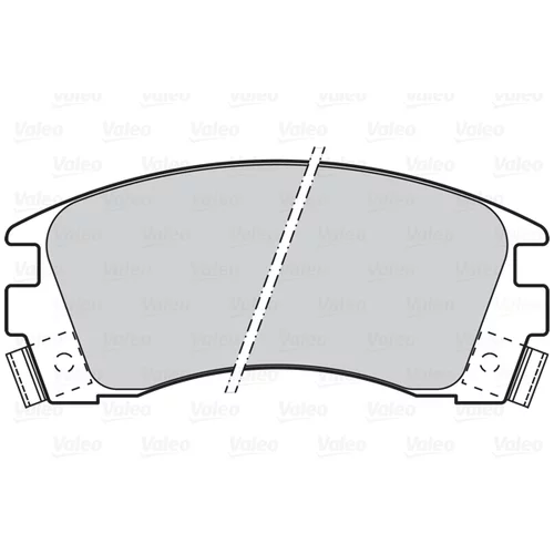 Sada brzdových platničiek kotúčovej brzdy VALEO 302070 - obr. 1