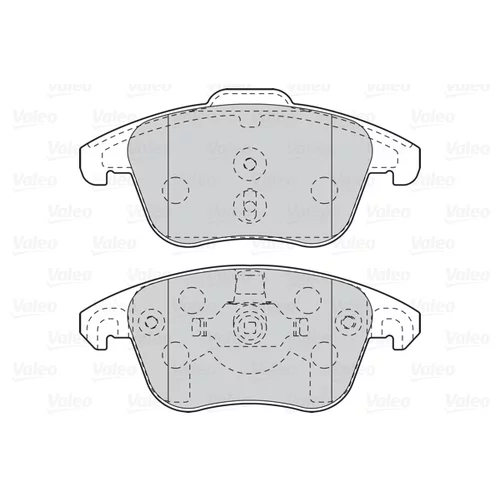 Sada brzdových platničiek kotúčovej brzdy VALEO 302099 - obr. 1