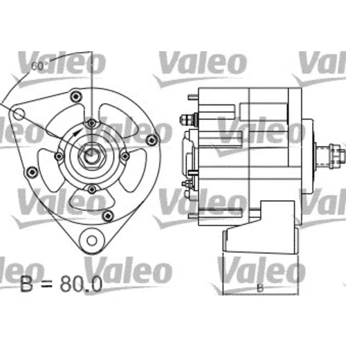 Alternátor VALEO 437167 - obr. 1