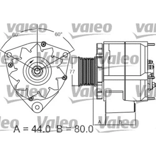 Alternátor VALEO 437440 - obr. 1