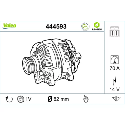 Alternátor VALEO 444593