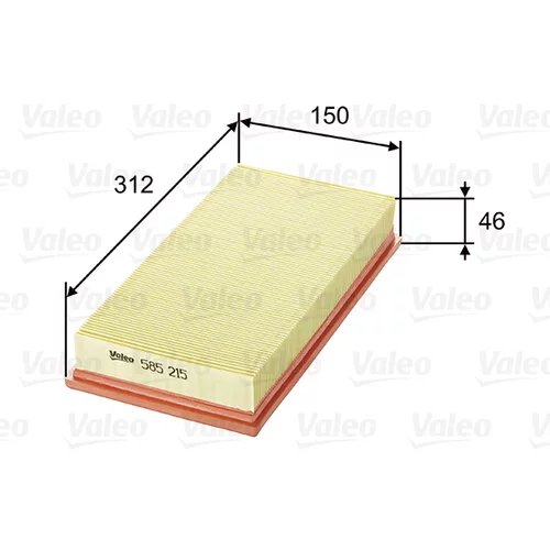 Vzduchový filter VALEO 585215