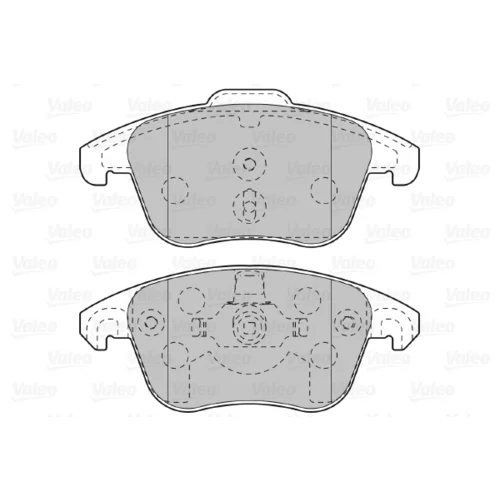 Sada brzdových platničiek kotúčovej brzdy VALEO 598998 - obr. 1